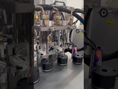 Macchina di riempimento di creme cosmetiche accurate Macchina di riempimento di barattoli di creme a doppio colore con motore alternativo