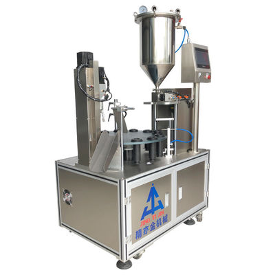 0.1kw Macchina automatica di riempimento di lucido per labbra Macchina di riempimento di mascara a disco rotativo