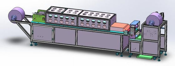 2400 pcs/h macchina di riempimento di maschere facciali per la linea di produzione automatica personalizzata