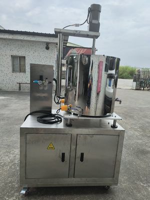 Servo doppia macchina di riempimento di testa per creme 5KW 80L volume tamburo