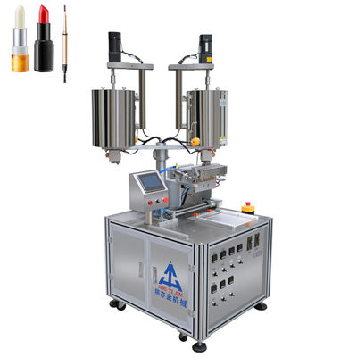 SUS304 Macchina di riempimento con matita per sopracciglia 12 fori Doppio barile Macchina automatica di riempimento con rossetto