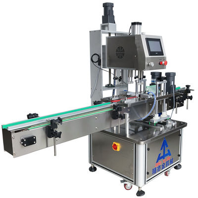 Macchina di riempimento e tappo di liquidi da 800W Tappo automatico per bottiglie 20-50 Pcs / min