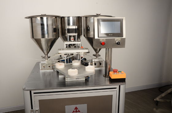 Metodo quantitativo di iniezione di tre colori cuscino d'aria BB crema macchina di riempimento SUS304 1020Pcs/h