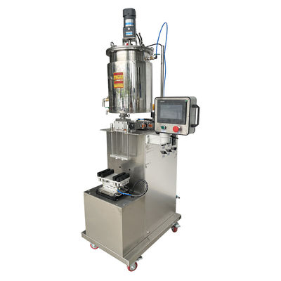 Macchina di riempimento semiautomatica di mascara e lucente per labbra verticale quantitativa con funzione di riscaldamento e miscelazione